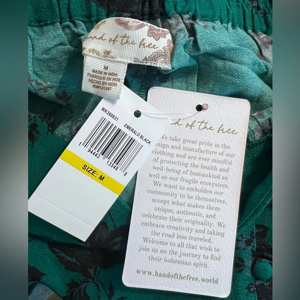 BOG, Band of the free maxi skirt, size medium, new with tags
